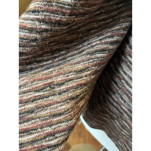 Beyond Threads Baby Alpaca Wool Blend Multi Color Wrap Sweater Womens M FLAWED - Picture 9 of 12